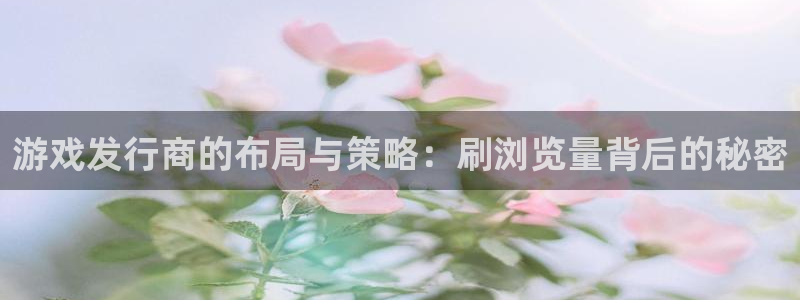 陕西pp电子子文化公司加我qq：游戏发行商的布局与策略：刷浏览量背后的秘密